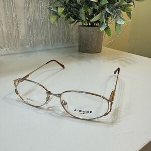 J-Vision Eyewear Frame 2072 Gold 52-19-138